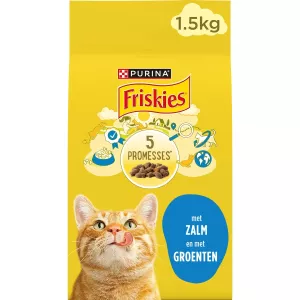 Croquettes for Adult Cats With Salmon and Vegetables 1.5kg - FRISKIES