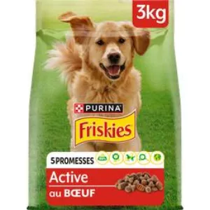 Croquettes pour chien adulte Active au bœuf 3kg - FRISKIES