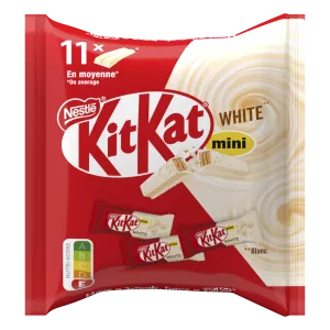 Mini Chocoladerepen Witte Chocolade Omhuld 146g - KITKAT