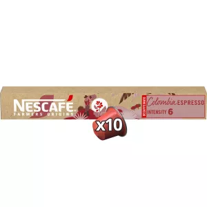 Capsules De Café Colombia Espresso Décaf Intensité 6  X10 - Nescafe