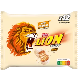 Wit gecoate chocoladerepen 237g - LION