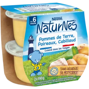 2x190g Poireaux Cabillaud Natu