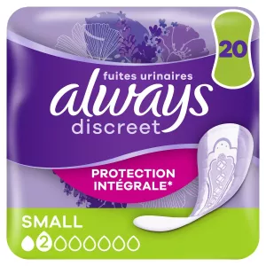 Serviettes Hygiéniques Fuites Urinaires Protection Intégrale Small Discreet - ALWAYS