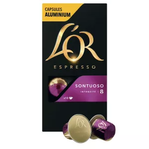 Café sontuosa x10 capsules aluminium 52g - L'OR ESPRESSO