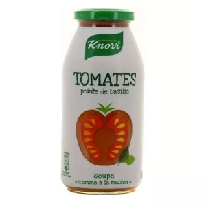 soupe liquide tomates pointe de basilic bouteille 45 cl - KNORR