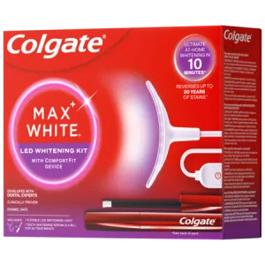 Taa nyeupe ya meno iliongoza taa na max nyeupe serum - COLGATE