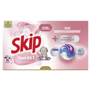 Смывающие капсулы все в 1 чувствительных скинах 36 капсул - SKIP