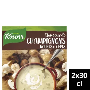 Supu ya Uyoga Kioevu Kioevu Na Boletus Na Ceps 2x30cl - KNORR