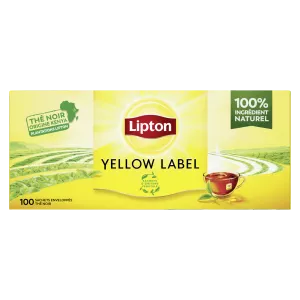 Schwarzer Tee Herkunft Kenia Yellow Label, 100 Stück, 200 g - LIPTON