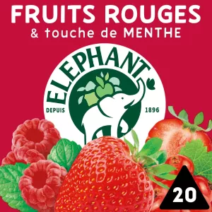Infusion Fruits Rouges Touche De Menthe X20 - Elephant