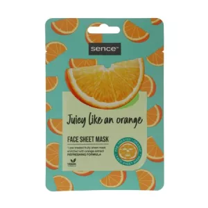 Máscara facial de tecido laranja de 20 ml - SENCE