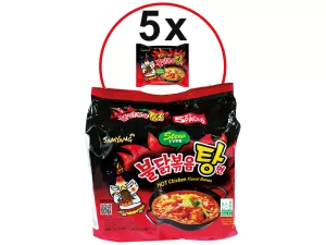 Ramen De Pollo Estofado Picante 5x145g - BULDAK