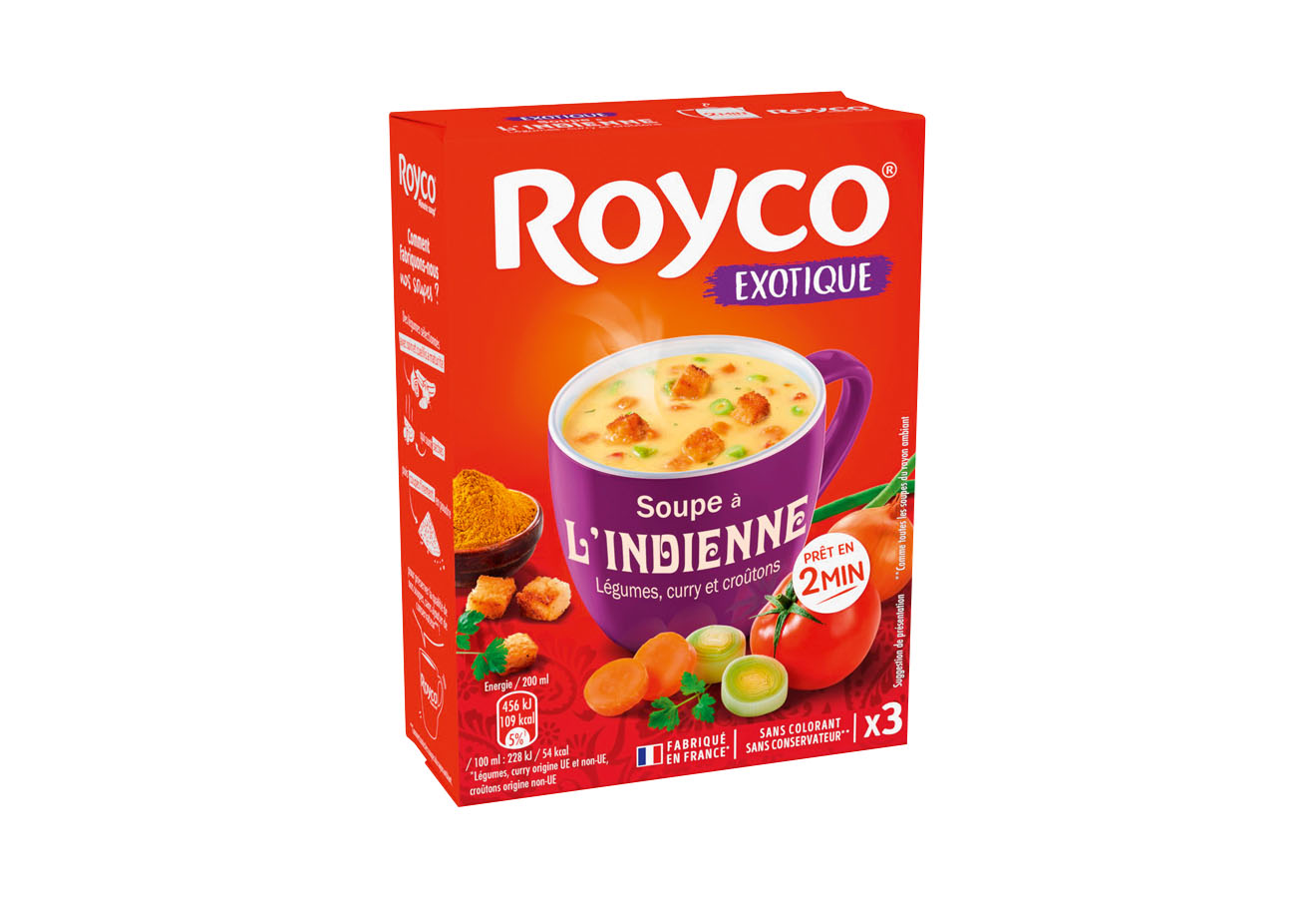 Soupe à L'indienne X3 76g - ROYCO