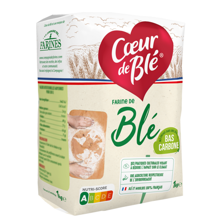 Farine de Blé Bas Carbone 1kg - COEUR DE BLÉ
