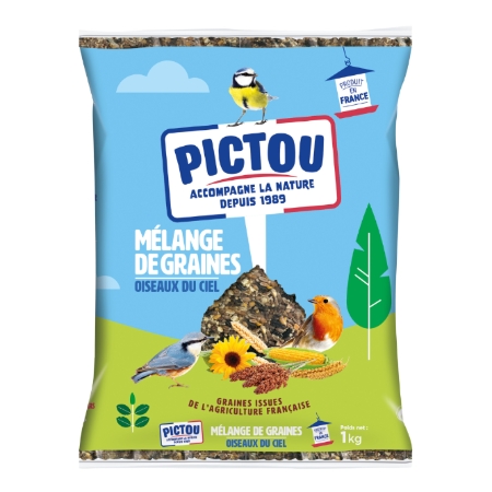 Aliment Oiseaux Mélange De Graines 1kg - PICTOU