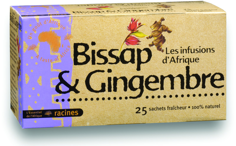 African Infusion Ginger Bissap (10 x 25 Beutel) - Racines
