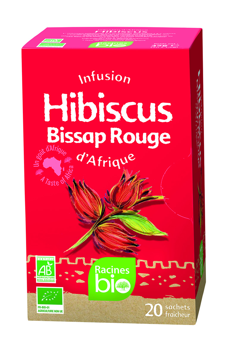 Afrika infusion hibiscus (12 x 20 sach x 16 g) - RACINES