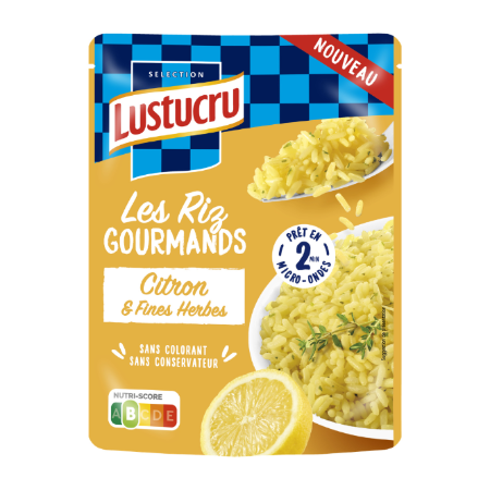 Riz au Citron et Fines Herbes 220g - LUSTUCRU