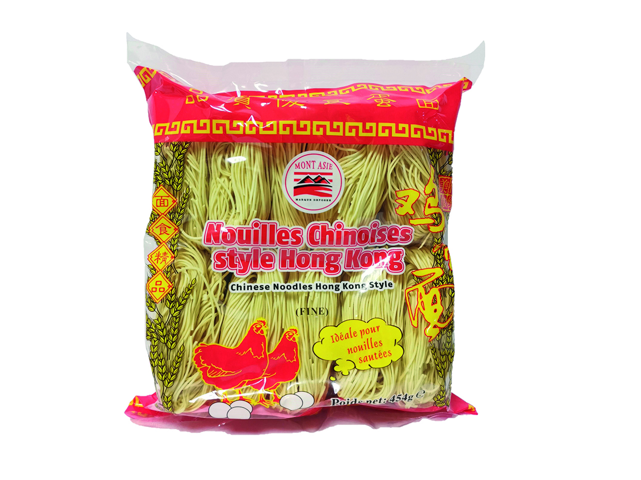 Fideos Finos Al Huevo 454g - MONT ASIE