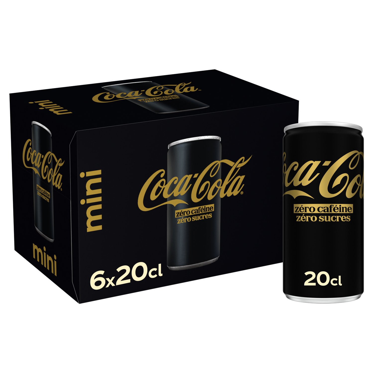 Soda au cola zéro sans sucres 20x33cL - COCA-COLA