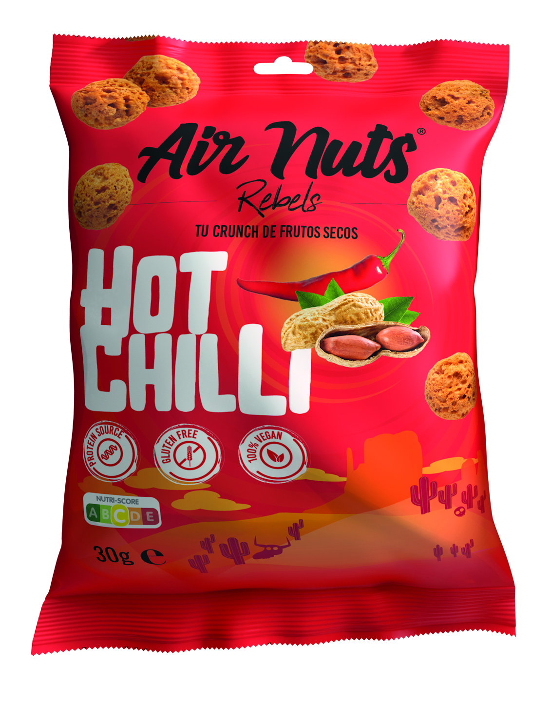 Dadi ad aria hot peperoncino 30g - Airnuts