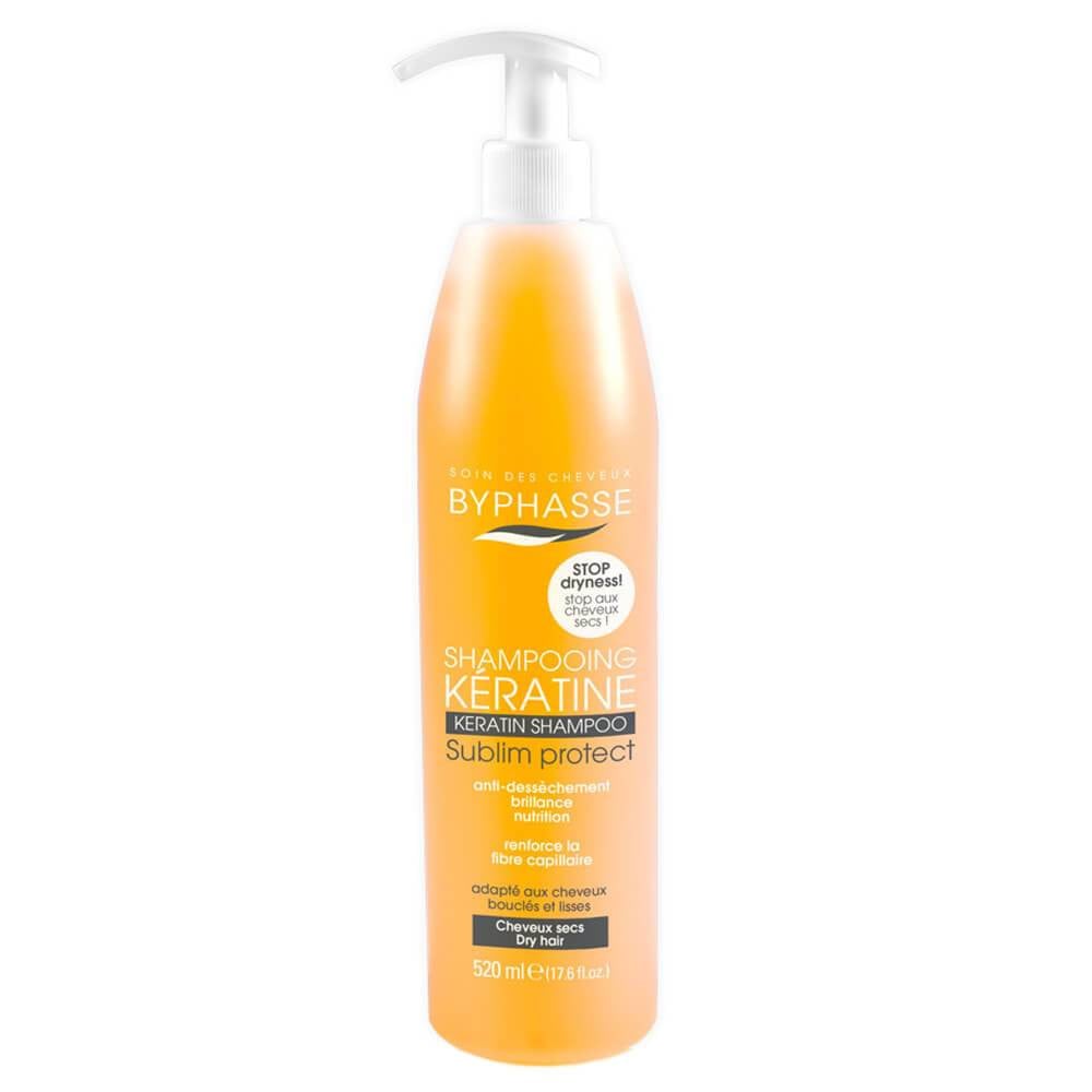 Shampooing À La KÉratine Liquide  Cheveux Secs 520ml