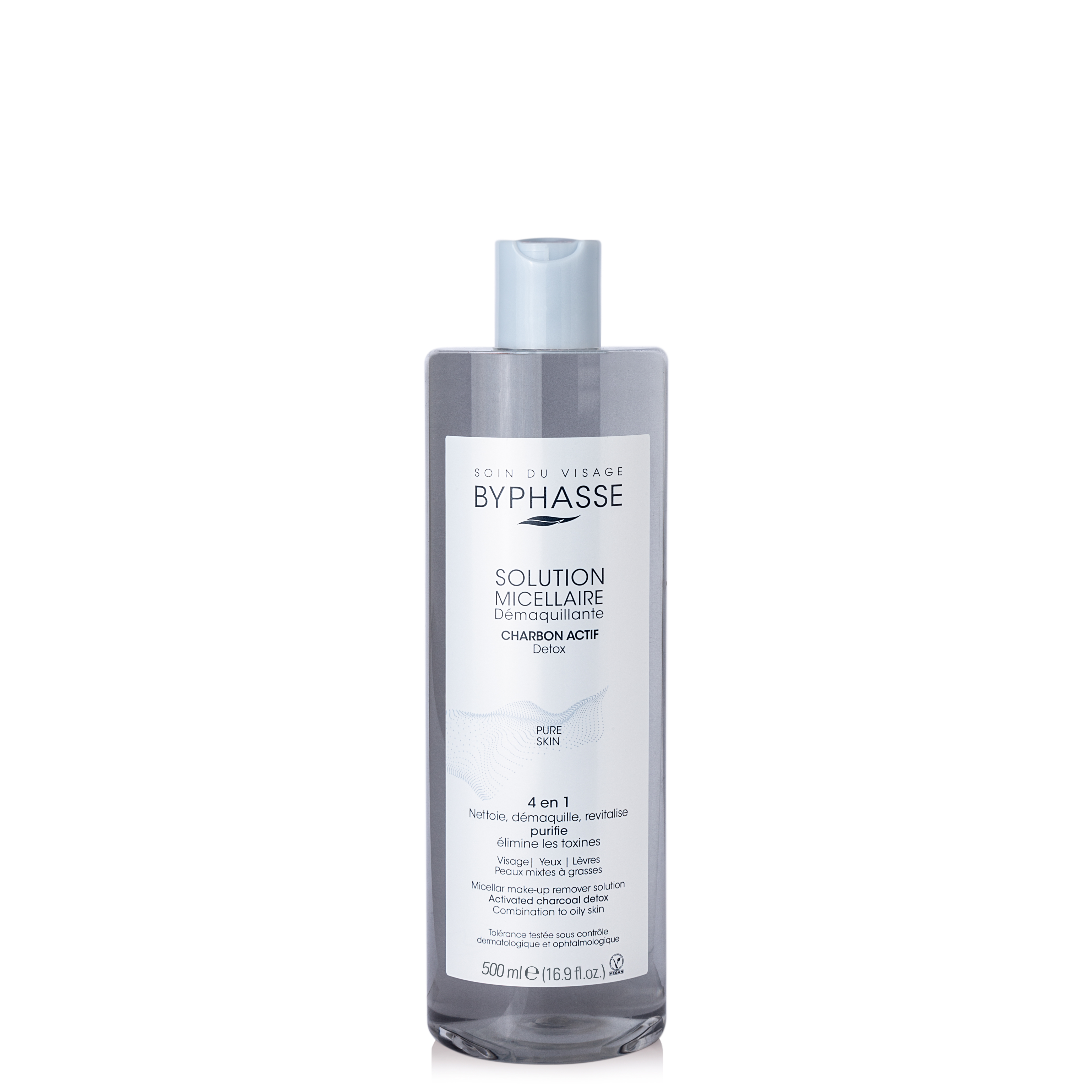 Solution Micellaire Démaquillante Au Charbon Actif 500ml - BYPHASSE