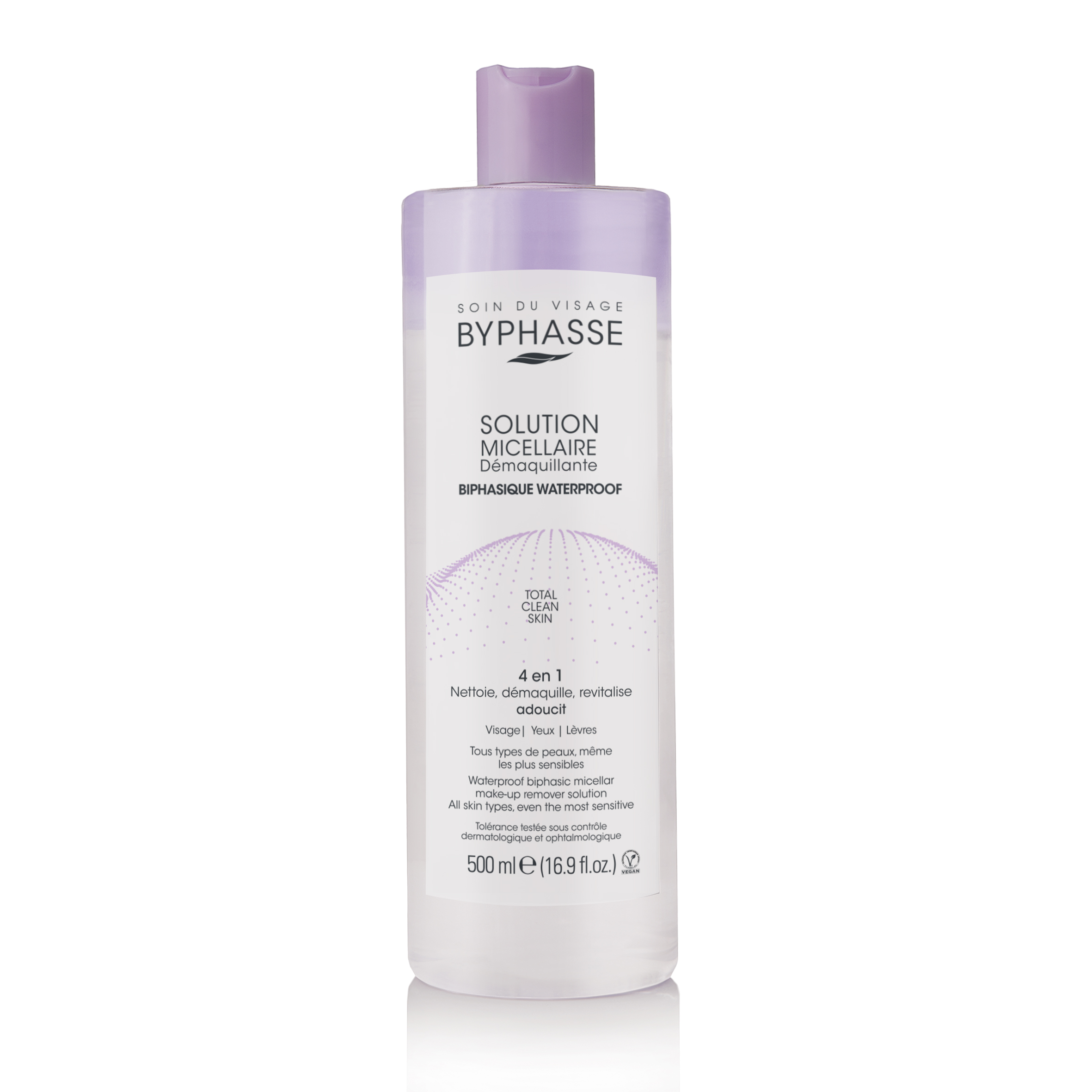 Solution Micellaire Démaquillante Biphasique Waterproof 500ml