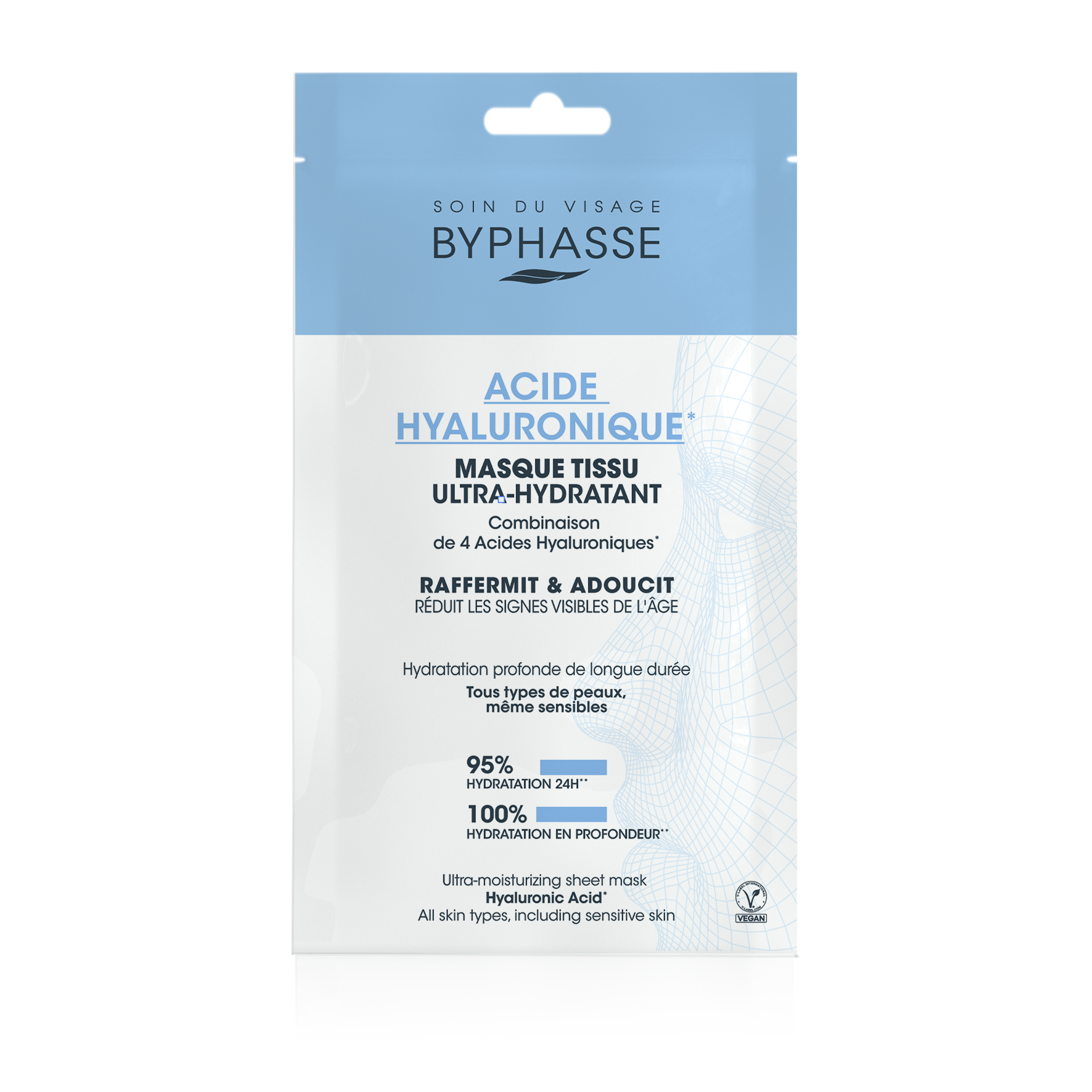 Masque Tissu Ultra-hydratant Acide Hyaluronique 18ml