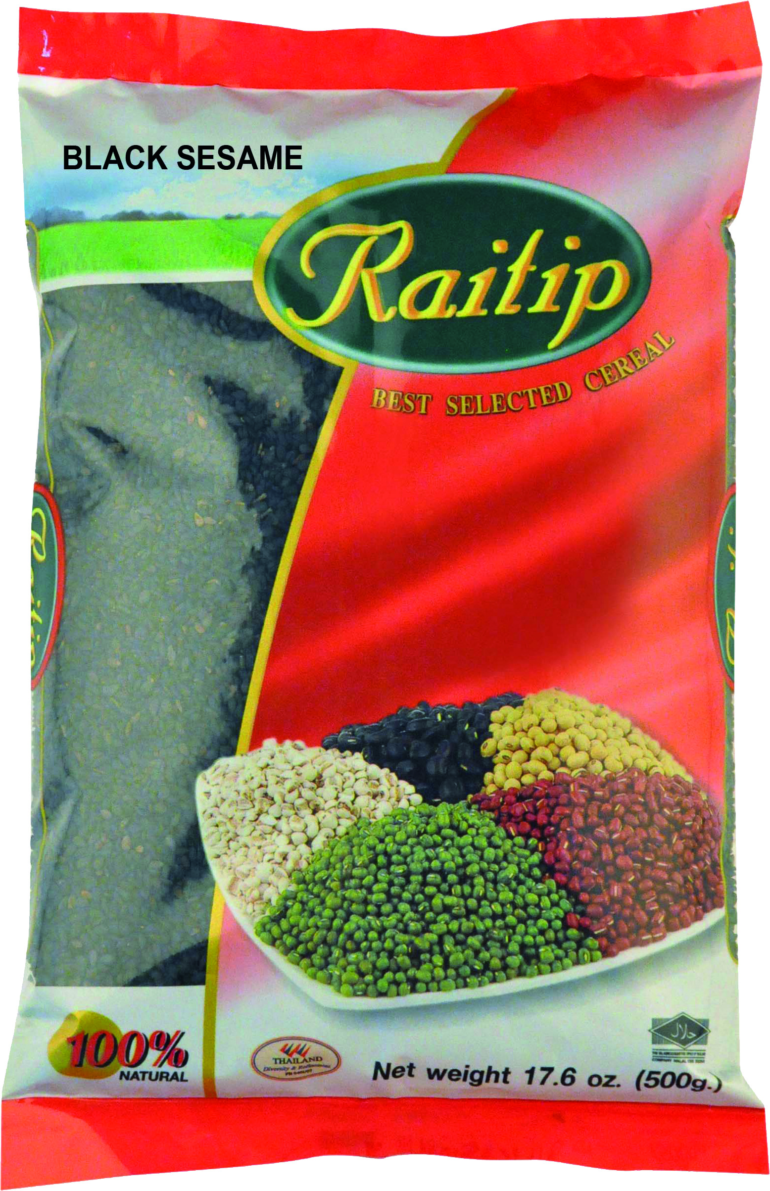 Black Sesame Seeds 500 Gr - Raitip