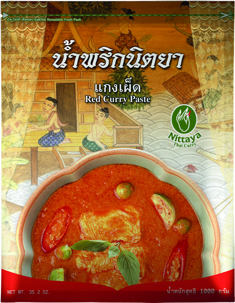 लाल करी पेस्ट 10 x 1 किग्रा - Nittaya