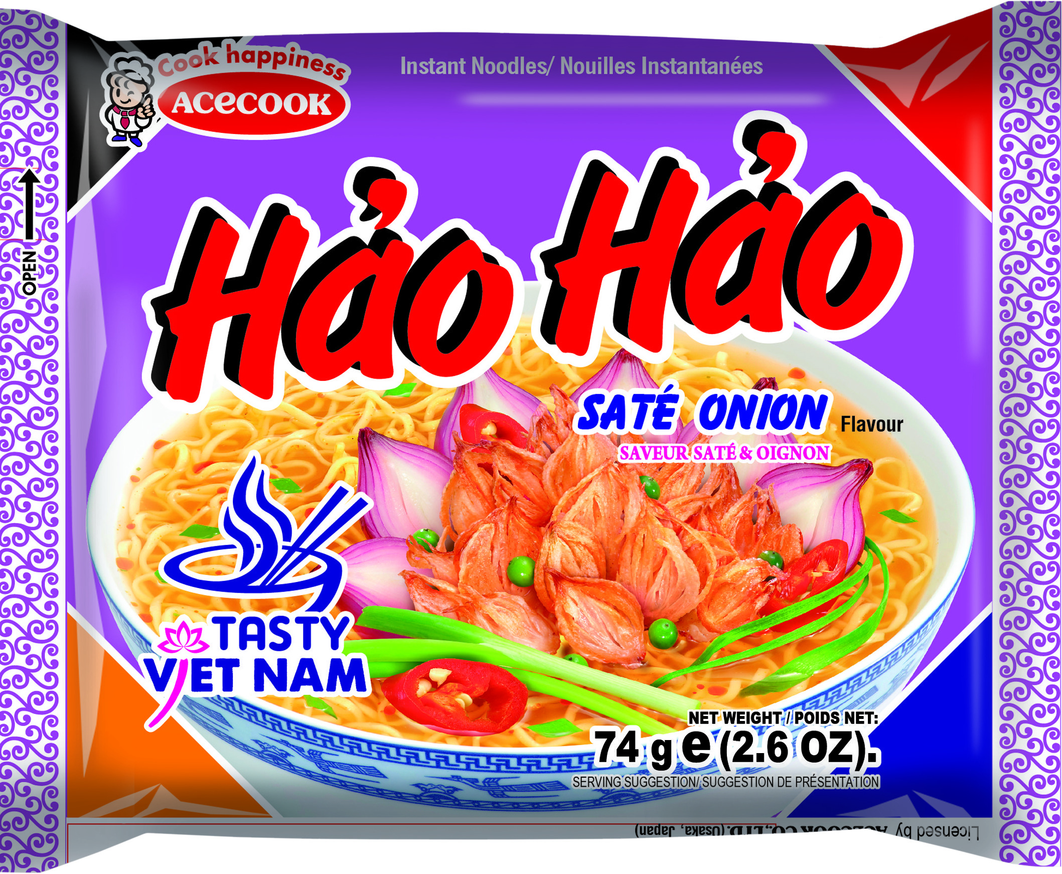 Hh Macarrão Instantâneo De Cebola 30 X 74 Gr - Acecook