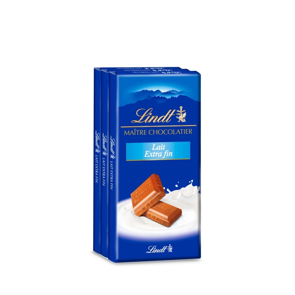 Maître Chocolatier Latte Extra Fine Confezione 3x100g - LINDT