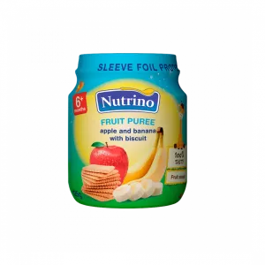 Nutrino Fruit Puree - Apple And Banana With Biscuit