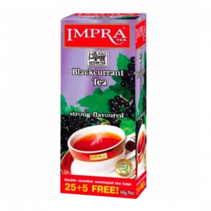 "impra"  Black Tea Flavoured "blackcurrant " , 2g X 25+5 X 20