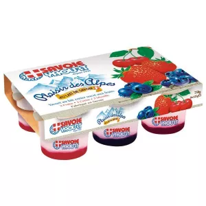 Yoghurt plezier van de Alpen rode vruchten 6x125G - Savoie Yaourt