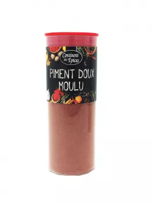 Piment Doux Moulu 130g Pot - CONTINENT DES EPICES