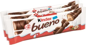 Barres Chocolatées Lait Noisettes; 3x2 barres; 129g- KINDER