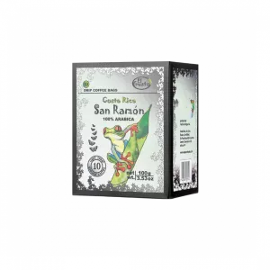 San Ramon Drip Coffee Bags, Ground Coffee, El Gusto, Light Roast, 100% Arabica, Single Origin, Fresh Gourmet Coffee, Sca Score 84 (10-pack, 100g)