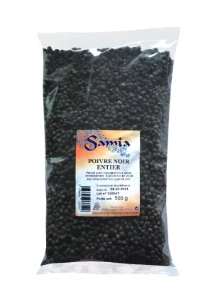 Pimienta Negra Entera 500 G - SAMIA