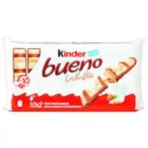 Barre Chocolatée White Chocolat Blanc 390g - Kinder Bueno