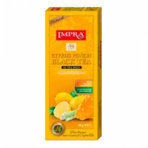 Impra, Black Tea, Flavoured Citrus Punch âwith Natural Piecesâ 2gx25x24,