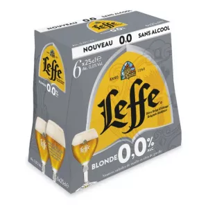 Bière Blonde Sans Alcool Abbaye,6x25 cl - LEFFE