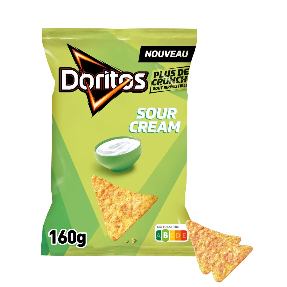 Chips Tortilla Goût Sour Creme 160g - DORITOS