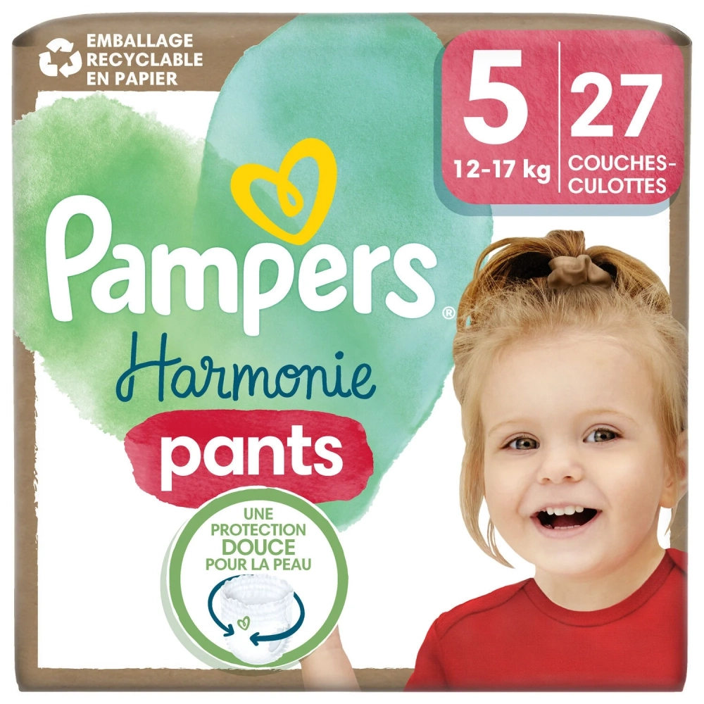 Couches Harmonie Pants T5 (12-17 Kg) X27 - PAMPERS